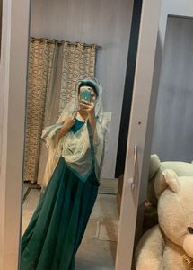 Elegant Green anarkali set💚🦋❤️