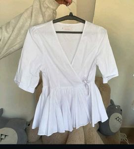 White Semi Formal Top