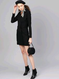 Chic Black Blazer Dress