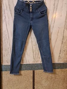 High Waisted Denim Jeans