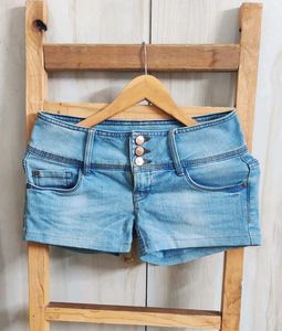 Branded Only Light Wash Denim Shorts Waist-30