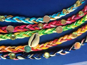 Navratri Braided Hair Tie with Shells