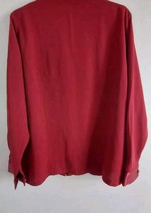 Vintage Burgundy Blouse
