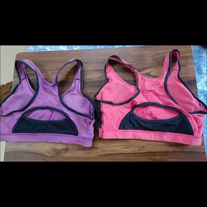 Jockey Sports Bras Set - Pink & Purple