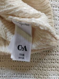 Cream Cable Knit Turtleneck Sweater