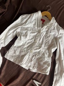White Denim Jacket For Women
