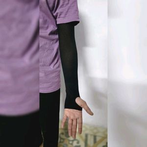 Summer Hand Black Gloves
