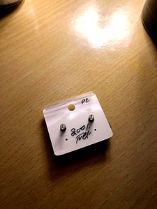 Navy Blue Stud Earrings