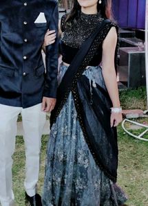 The starry Lehenga Choli fits 34-36