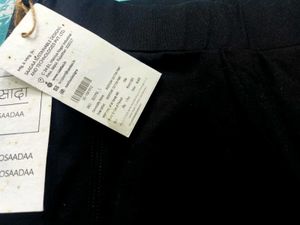 New SAADAA Women&#39;s 4 Way Black Stretchable Pant