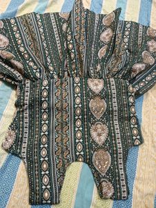 Patterned Green Top