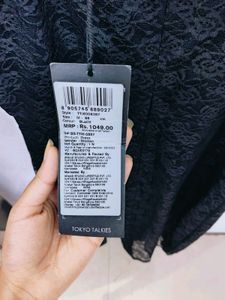 Black Strap Net Dress