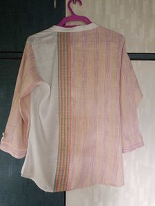 Striped Button-Up Top