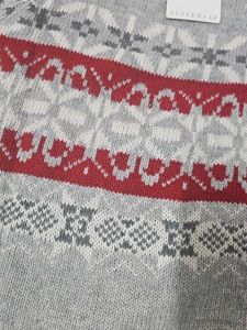 Patterned Knit Sweater