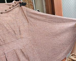 Chic Brown V-Neck Top For Women