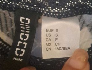 Navy Blue and White Lace H&amp;M Cami Top