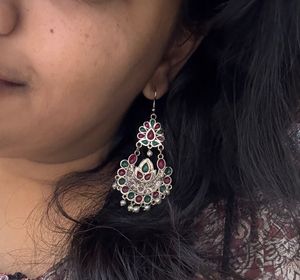 Oxidised Hanging Earrings