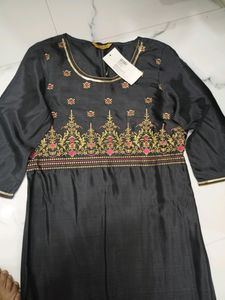 Aurelia Charcoal Grey Kurta