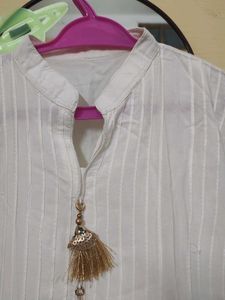 Off White Attractive Kurta