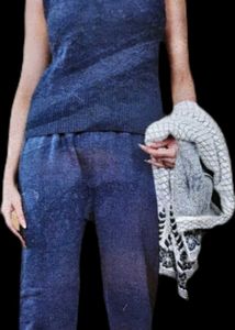 Vintage Patterned Cardigans Super Heavy Suit Set