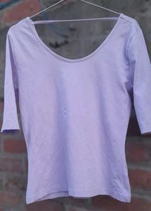 Round Nack Cotton Top 👕