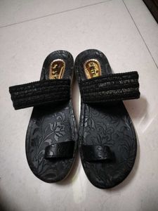 Black Colour Flats