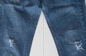 Distressed Denim Jeans