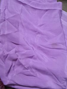 Floral Lavender saree with  blouse  piece