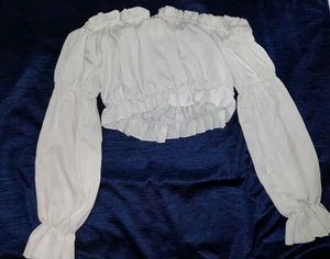 Floerns Women&#39;s Off Shoulder Long Sleeve Crop Top