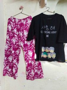 Combo Of Lower N Tshirt