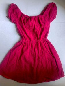 ❤️ Cute Eyelet Puff Sleeve Short Dress