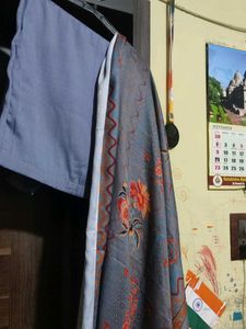 Floral Print Winter Kurta Set