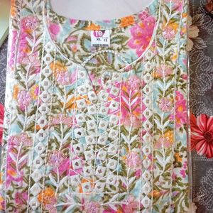 (New)Floral Print Kurta