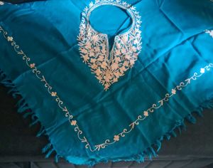 Boho Embroidered Poncho Top