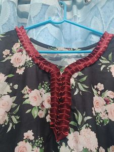 Flower Print Full Length Maxi