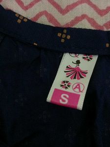 Straight Navy blue Kurti