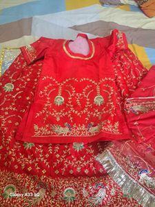 Red ( blood) Embroidered Heavy Poshak