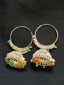 Hoop Jhumka Earrings