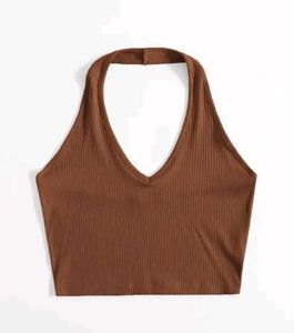 Brown Halter Top