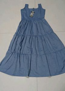 Denim Maxi Dress.size 36