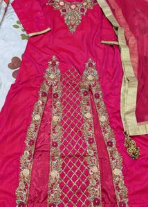 Elegant Pink heavy dress Set