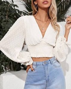 Lilac Polka Dot Long Sleeve Top