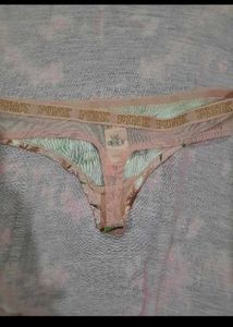 Velvat PINK Floral Thong