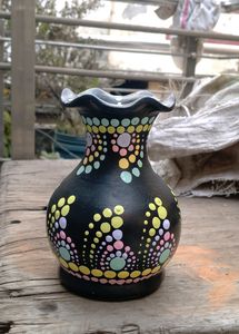 Handmade Mandala Dot Art Flower Pot