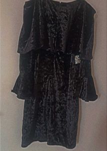 Elegant Black Velvet Middi For Kids