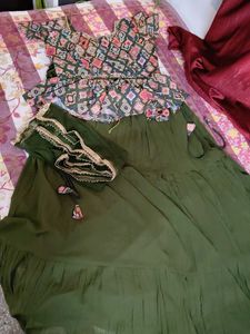 Green Kurta Set
