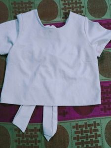 Baby Pink Bow Top