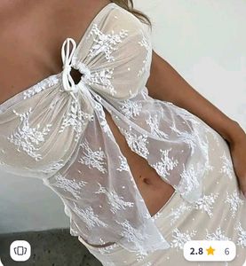 Lace Detail Mini Dress