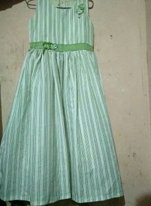 White And Black Lined Frocks