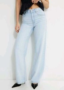 Light Blue Wide Leg Jeans